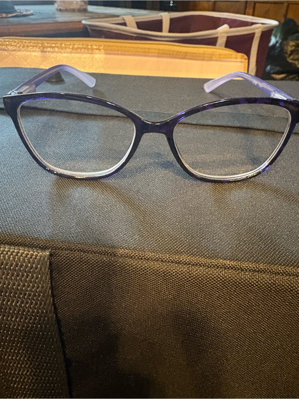 Joy Mangano Stylish Purple Cat-Eye Women's Eyeglasses 2.0